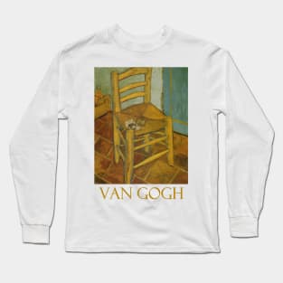 Van Gogh's Chair by Vincent van Gogh Long Sleeve T-Shirt